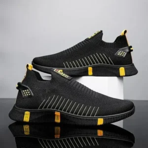 Nastyafashion Men'S Casual Breathable Stripe Sneakers