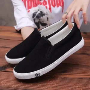 Nastyafashion Men'S Casual Solid Color Wear-Resistant Canvas Shoes