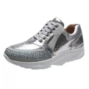 Nastyafashion Women Fashion Rhinestones Sneakers