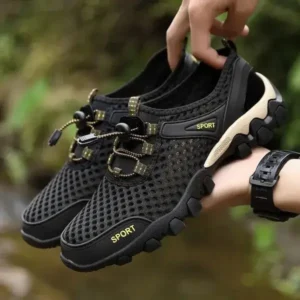 Nastyafashion Men Fashion Mesh Wear-Resistant Hiking Sneakers