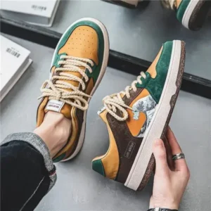 Nastyafashion Men Fashion Breathable Color Matching Casual Sneakers