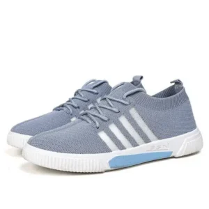 Nastyafashion Men'S Fashion Stripe Lightweight Breathable Low Top Sneakers