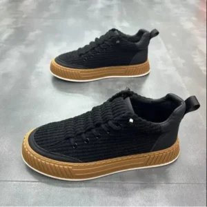 Nastyafashion Men Fashion Suede Thick Sole Non-Slip Breathable Sneakers