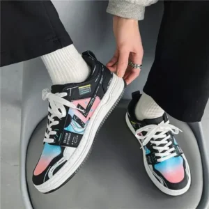 Nastyafashion Men'S Fashion Breathable Color Block Low-Top Sneakers