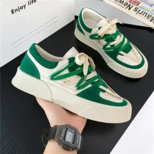 Nastyafashion Men'S Fashion Color Matching Breathable Canvas