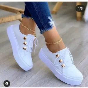 Nastyafashion Women Plus Size Casual Platform Sneakers