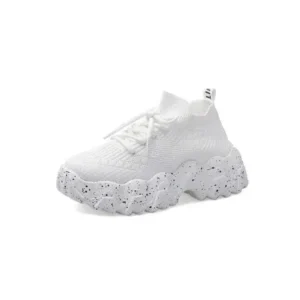 Nastyafashion Women Casual Mesh Breathable Platform Sneakers