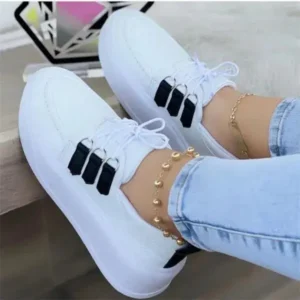 Nastyafashion Women Fashion Lace-Up Sneakers