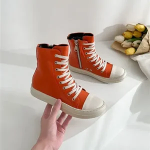 Nastyafashion Orange Up Platform High Top Casual Shoes