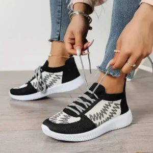 Nastyafashion Women Fashion Color Block Mesh Platform Sneakers